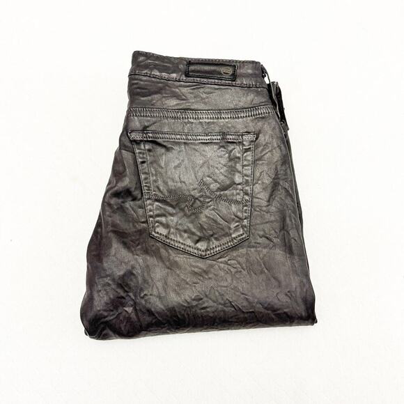 AG The Legging Ankle Super Skinny Ankle Dark Gray Coated Pants Size 27 - Picture 1 of 8